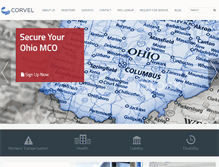 Tablet Screenshot of corvel.com